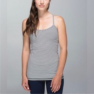 ◾️Lululemon Power Y Tank Hyper Stripe Black Ghost